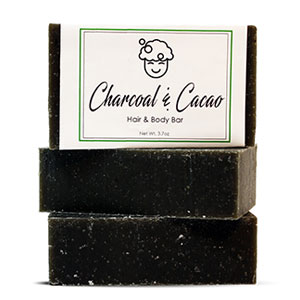 Charcoal & Cacao Hair & Body Bar