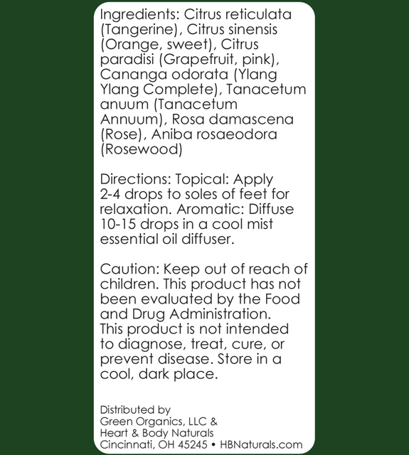 Calm Back Label