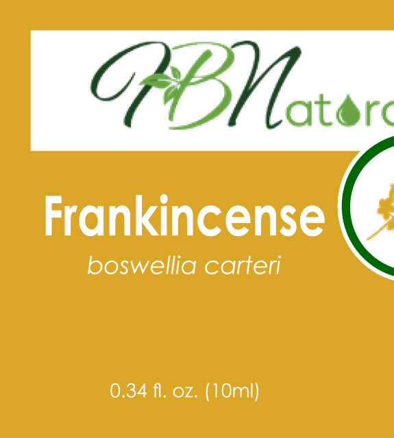Frankincense Essential Oil Front Label