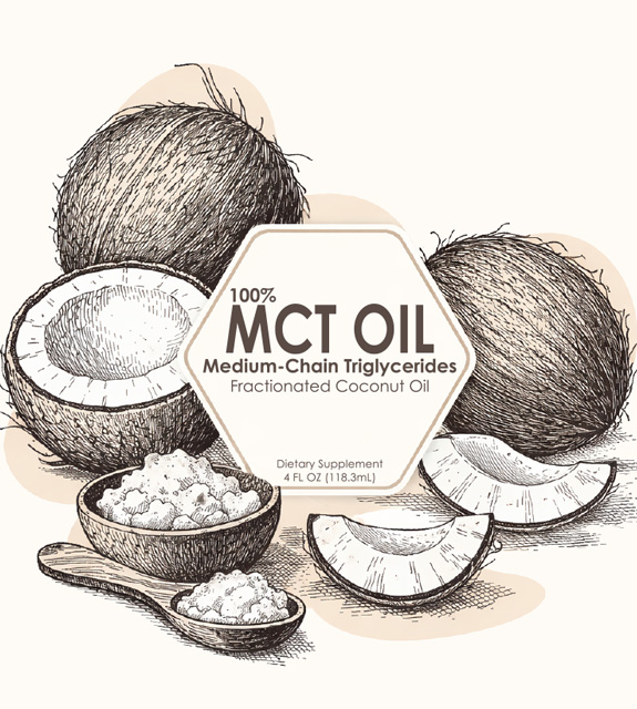 MCT Coconut Oil Front Label