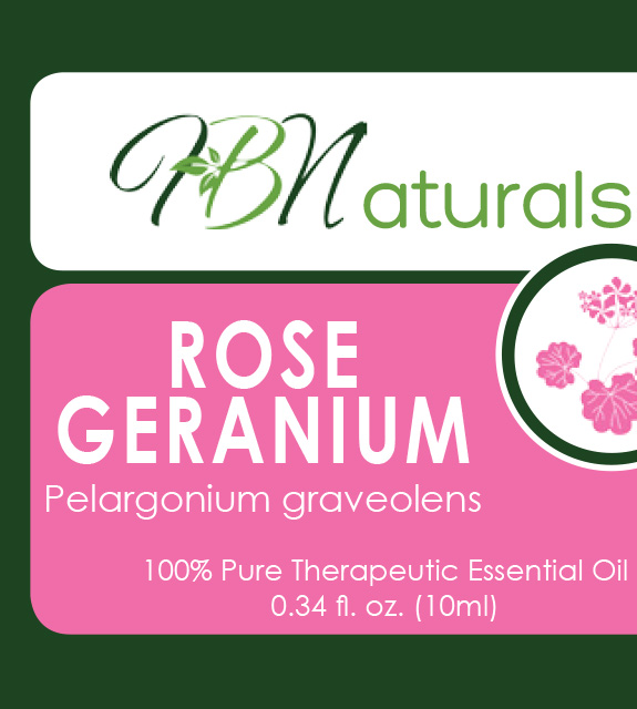 Rose Geranium Front Label