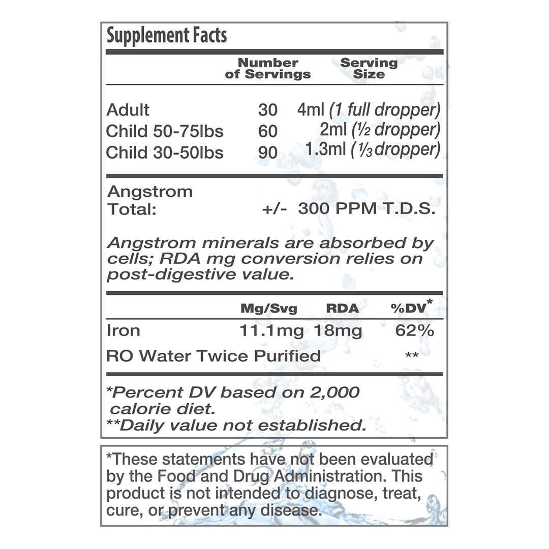 Iron beStrong Nutrition Information