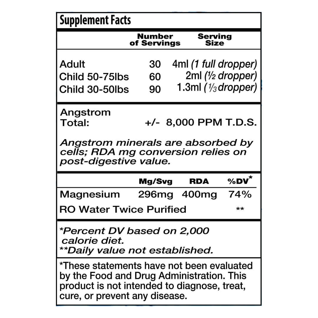 Magnesium beCalm Nutrition Information