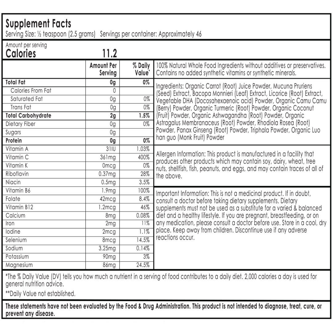 Mind Nutrition Information